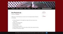 Desktop Screenshot of das-playback.de